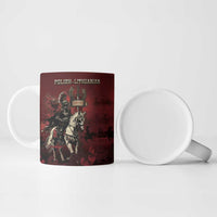 Polish Lithuanian Commonwealth Ceramic Mug Winged Hussar Warrior Battle Of Vienna