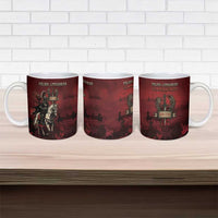 Polish Lithuanian Commonwealth Ceramic Mug Winged Hussar Warrior Battle Of Vienna