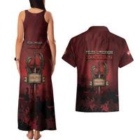 Polish Lithuanian Commonwealth Couples Matching Tank Maxi Dress and Hawaiian Shirt Winged Hussar Warrior Battle Of Vienna
