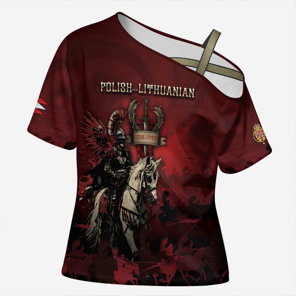 Polish Lithuanian Commonwealth Cross Shoulder Shirt Winged Hussar Warrior Battle Of Vienna