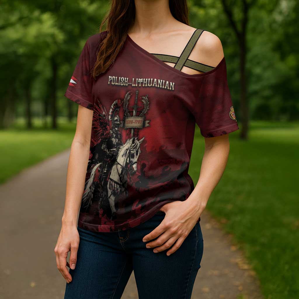 Polish Lithuanian Commonwealth Cross Shoulder Shirt Winged Hussar Warrior Battle Of Vienna