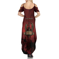 Polish Lithuanian Commonwealth Family Matching Summer Maxi Dress and Hawaiian Shirt Winged Hussar Warrior Battle Of Vienna