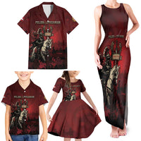 Polish Lithuanian Commonwealth Family Matching Tank Maxi Dress and Hawaiian Shirt Winged Hussar Warrior Battle Of Vienna