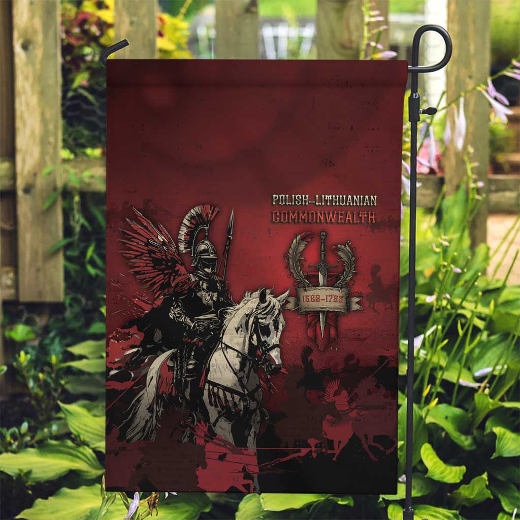 Polish Lithuanian Commonwealth Garden Flag Winged Hussar Warrior Battle Of Vienna