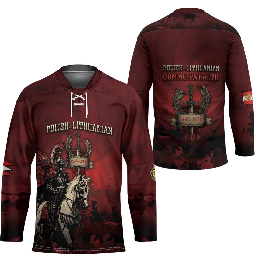 Polish Lithuanian Commonwealth Hockey Jersey Winged Hussar Warrior Battle Of Vienna