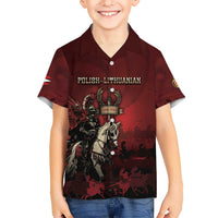 Polish Lithuanian Commonwealth Kid Hawaiian Shirt Winged Hussar Warrior Battle Of Vienna