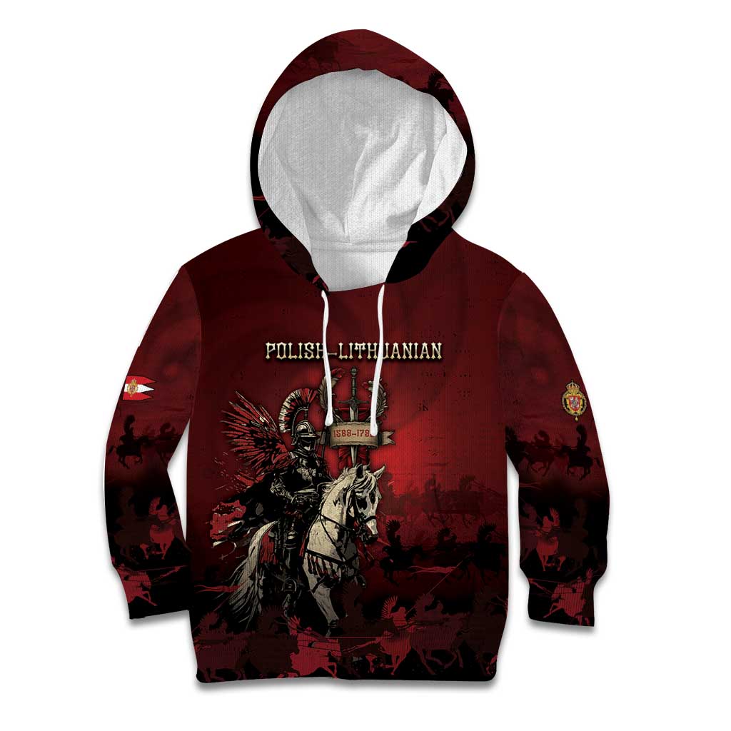 Polish Lithuanian Commonwealth Kid Hoodie Winged Hussar Warrior Battle Of Vienna