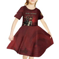 Polish Lithuanian Commonwealth Kid Short Sleeve Dress Winged Hussar Warrior Battle Of Vienna