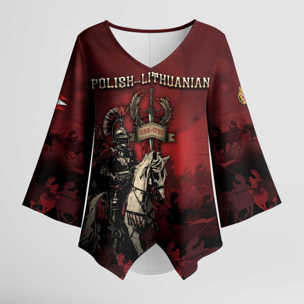 Polish Lithuanian Commonwealth Kimono Sleeve Blouse Winged Hussar Warrior Battle Of Vienna