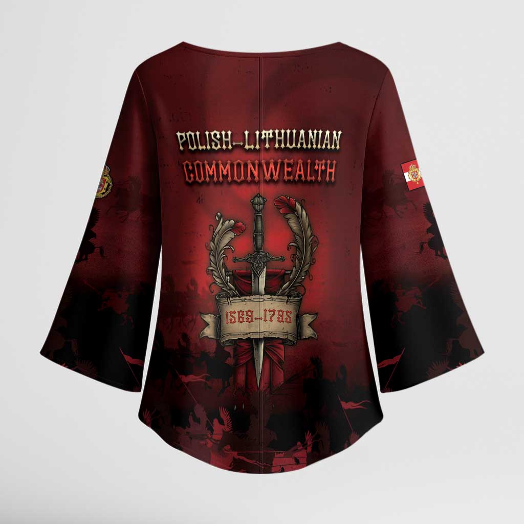 Polish Lithuanian Commonwealth Kimono Sleeve Blouse Winged Hussar Warrior Battle Of Vienna