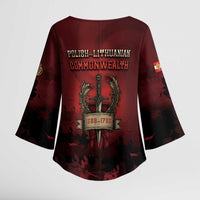 Polish Lithuanian Commonwealth Kimono Sleeve Blouse Winged Hussar Warrior Battle Of Vienna