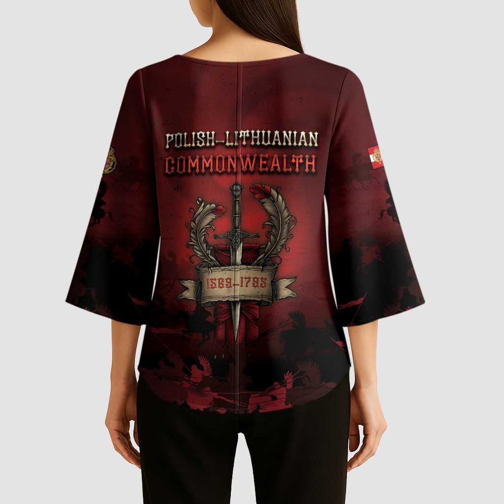 Polish Lithuanian Commonwealth Kimono Sleeve Blouse Winged Hussar Warrior Battle Of Vienna