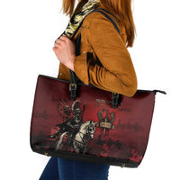 Polish Lithuanian Commonwealth Leather Tote Bag Winged Hussar Warrior Battle Of Vienna