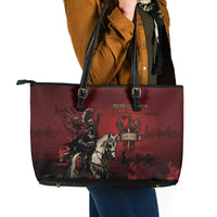 Polish Lithuanian Commonwealth Leather Tote Bag Winged Hussar Warrior Battle Of Vienna
