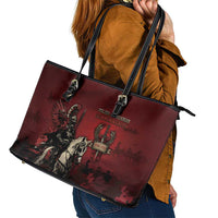 Polish Lithuanian Commonwealth Leather Tote Bag Winged Hussar Warrior Battle Of Vienna