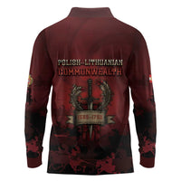 Polish Lithuanian Commonwealth Long Sleeve Polo Shirt Winged Hussar Warrior Battle Of Vienna