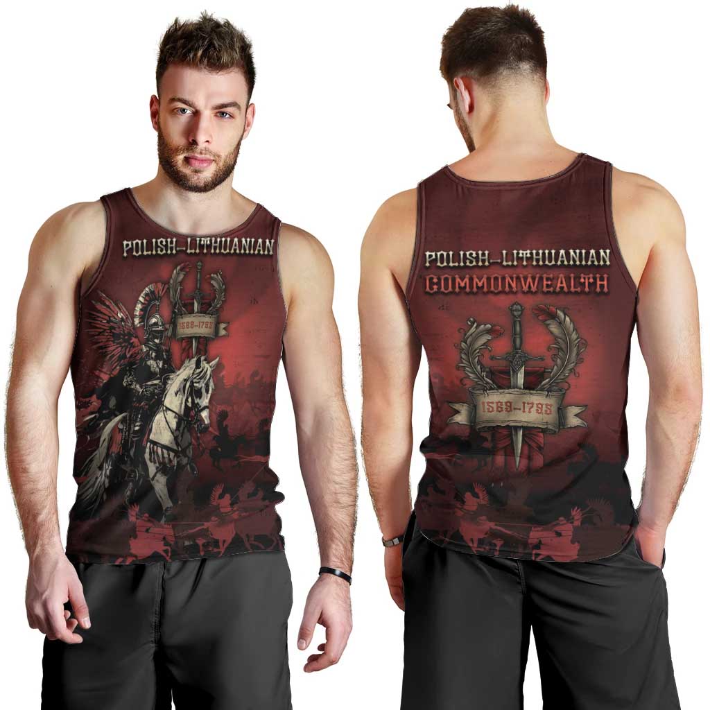 Polish Lithuanian Commonwealth Men Tank Top Winged Hussar Warrior Battle Of Vienna