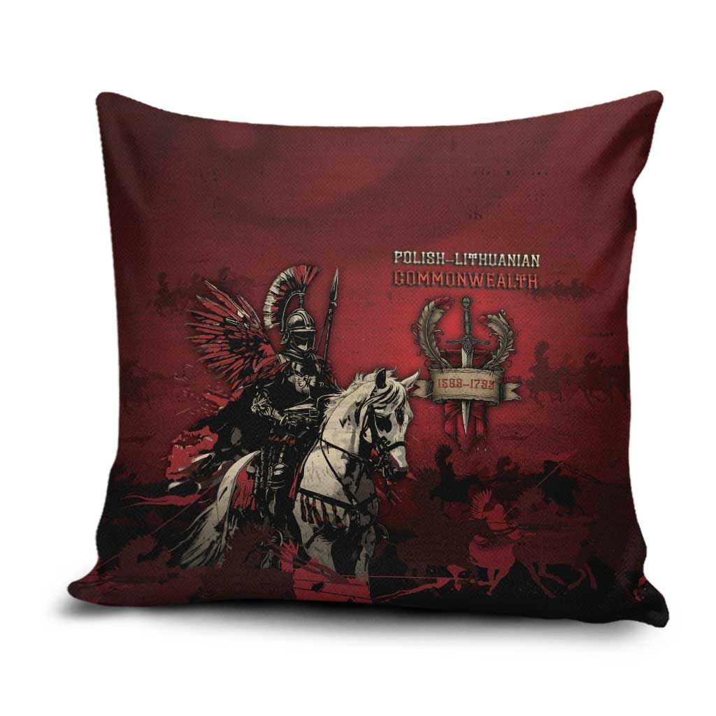 Polish Lithuanian Commonwealth Pillow Cover Winged Hussar Warrior Battle Of Vienna