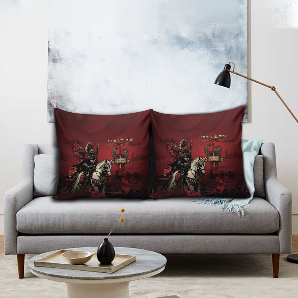 Polish Lithuanian Commonwealth Pillow Cover Winged Hussar Warrior Battle Of Vienna