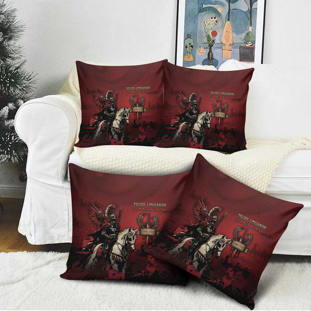 Polish Lithuanian Commonwealth Pillow Cover Winged Hussar Warrior Battle Of Vienna