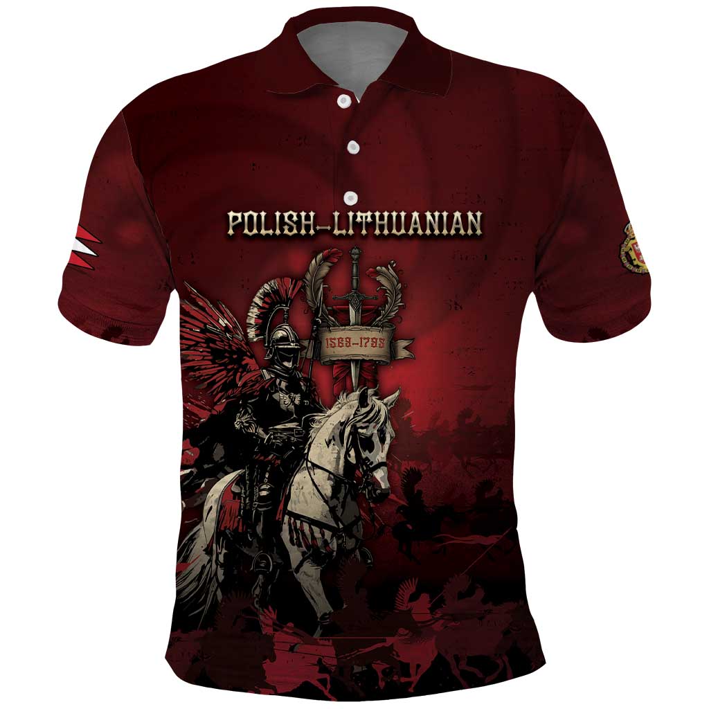 Polish Lithuanian Commonwealth Polo Shirt Winged Hussar Warrior Battle Of Vienna