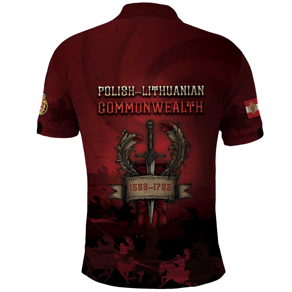 Polish Lithuanian Commonwealth Polo Shirt Winged Hussar Warrior Battle Of Vienna