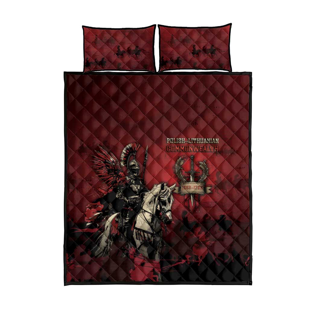 Polish Lithuanian Commonwealth Quilt Bed Set Winged Hussar Warrior Battle Of Vienna
