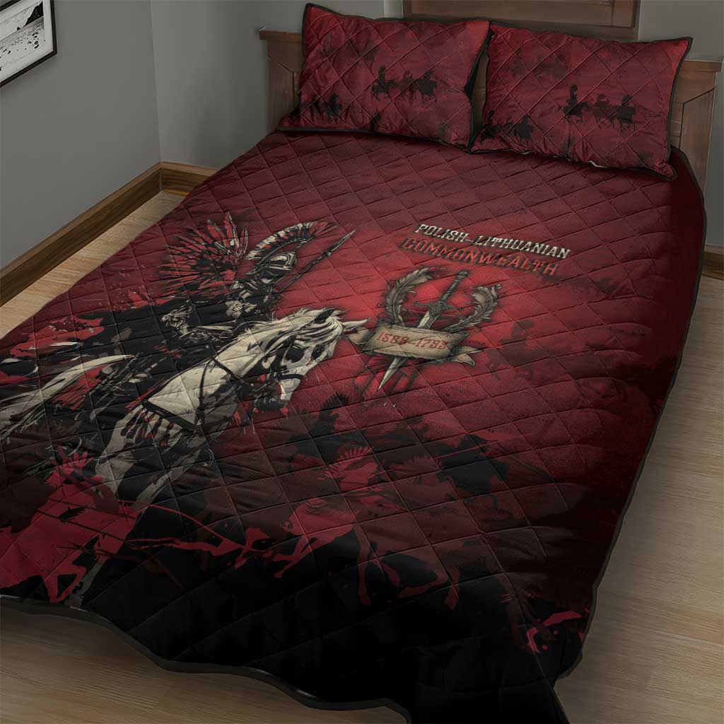 Polish Lithuanian Commonwealth Quilt Bed Set Winged Hussar Warrior Battle Of Vienna
