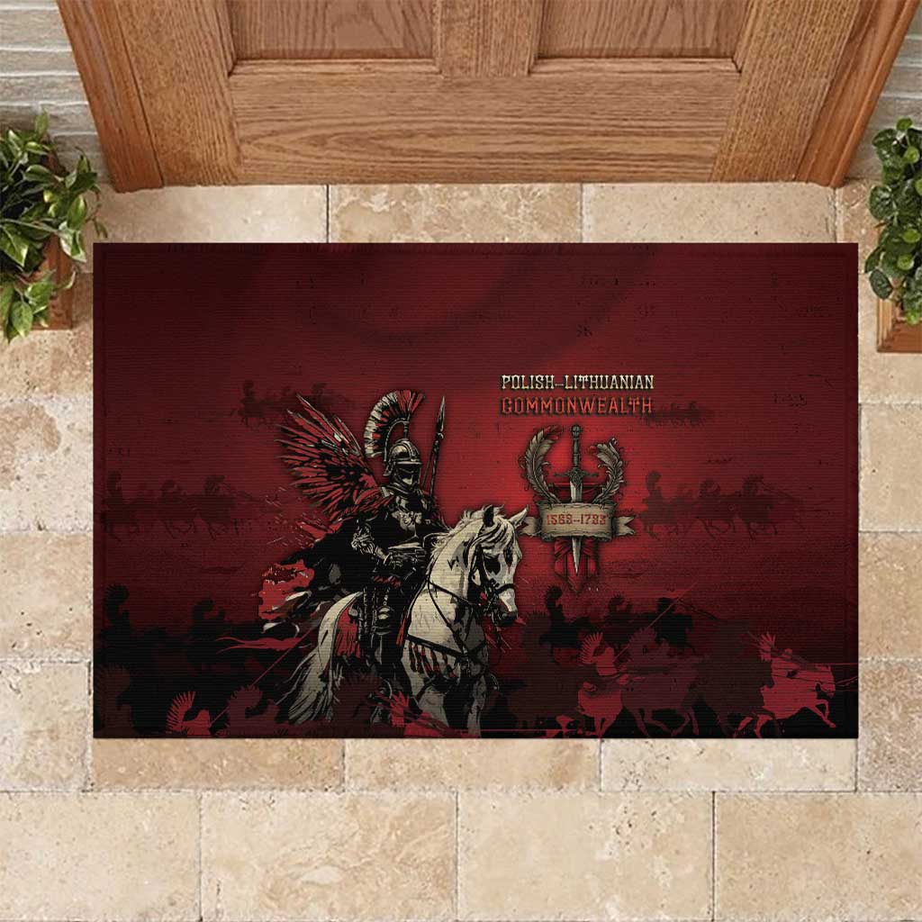 Polish Lithuanian Commonwealth Rubber Doormat Winged Hussar Warrior Battle Of Vienna