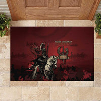 Polish Lithuanian Commonwealth Rubber Doormat Winged Hussar Warrior Battle Of Vienna