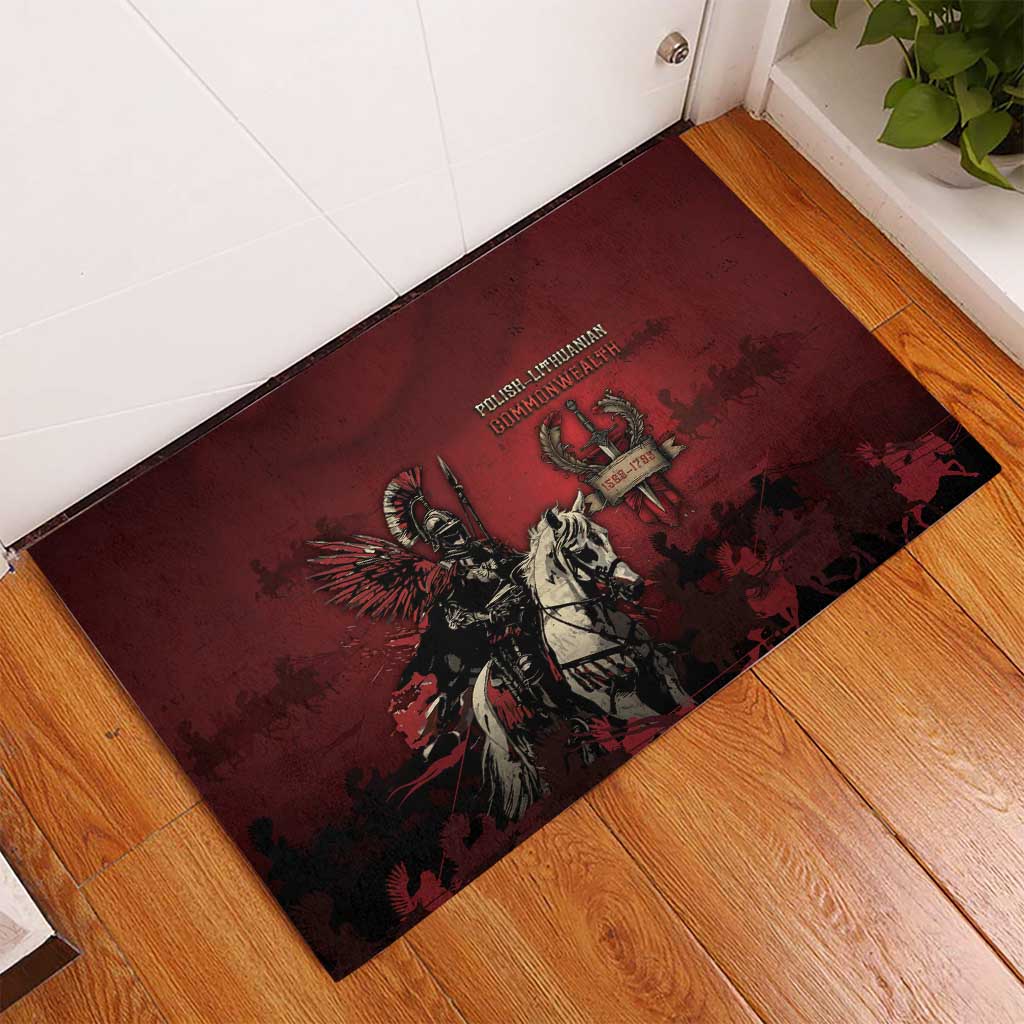 Polish Lithuanian Commonwealth Rubber Doormat Winged Hussar Warrior Battle Of Vienna
