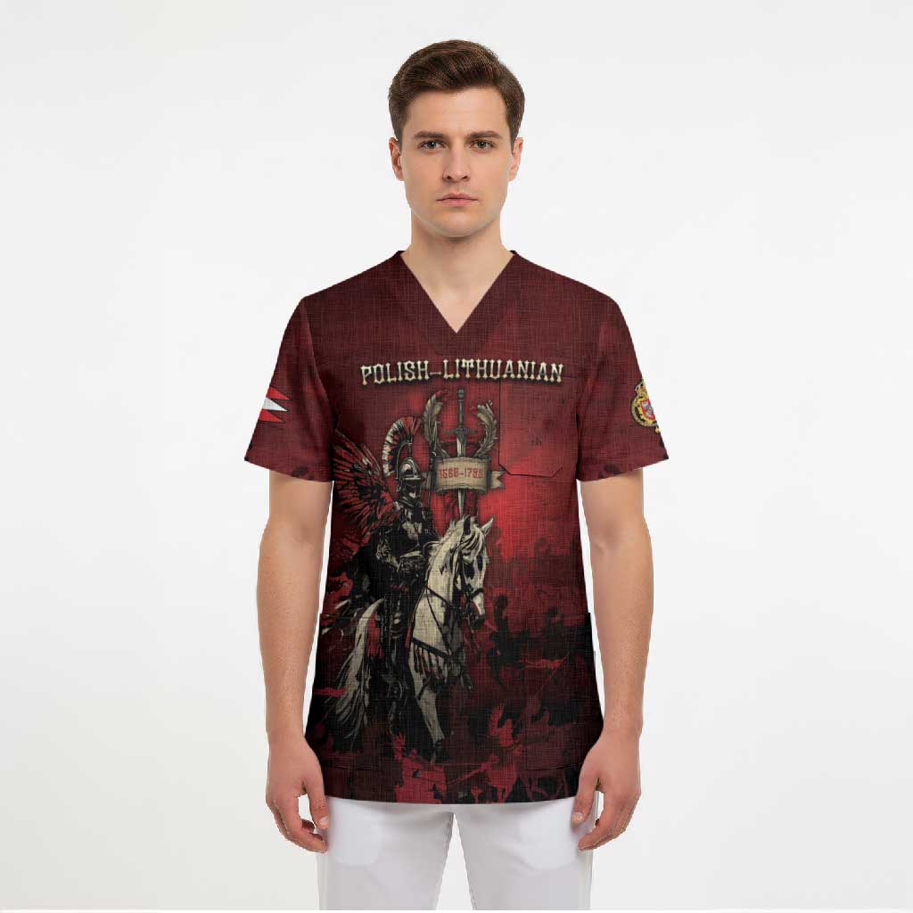 Polish Lithuanian Commonwealth Scrub Top Winged Hussar Warrior Battle Of Vienna