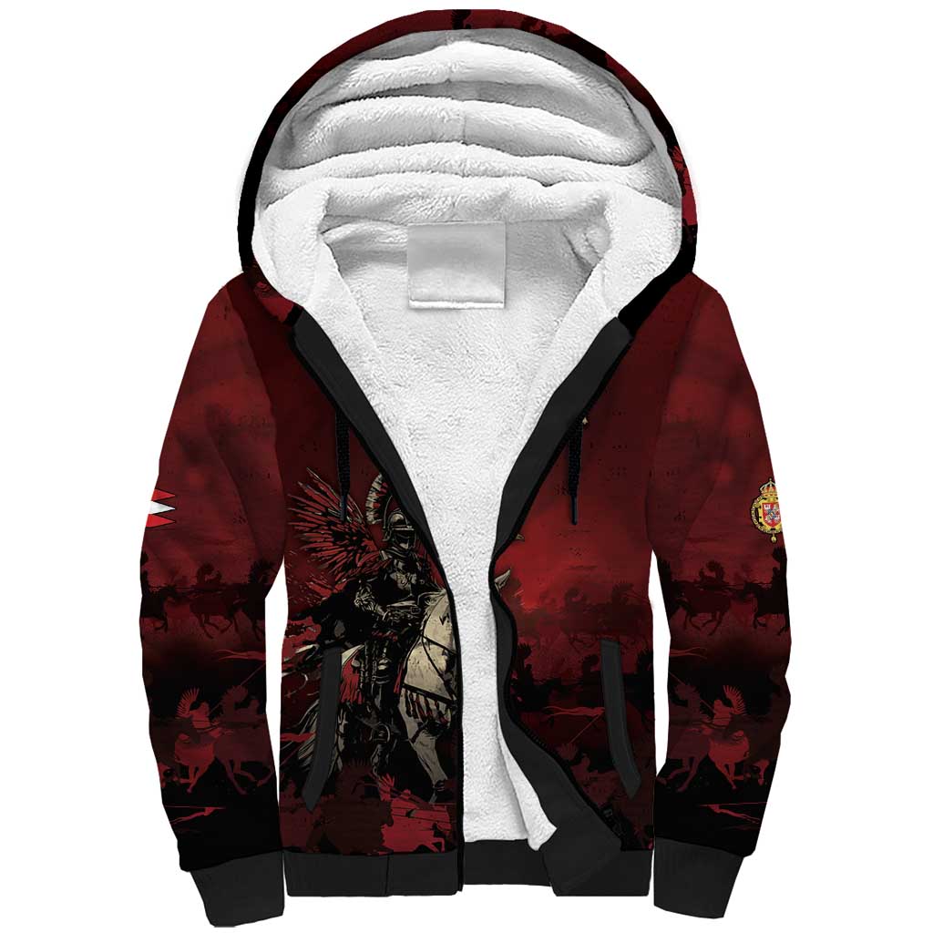 Polish Lithuanian Commonwealth Sherpa Hoodie Winged Hussar Warrior Battle Of Vienna