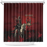 Polish Lithuanian Commonwealth Shower Curtain Winged Hussar Warrior Battle Of Vienna