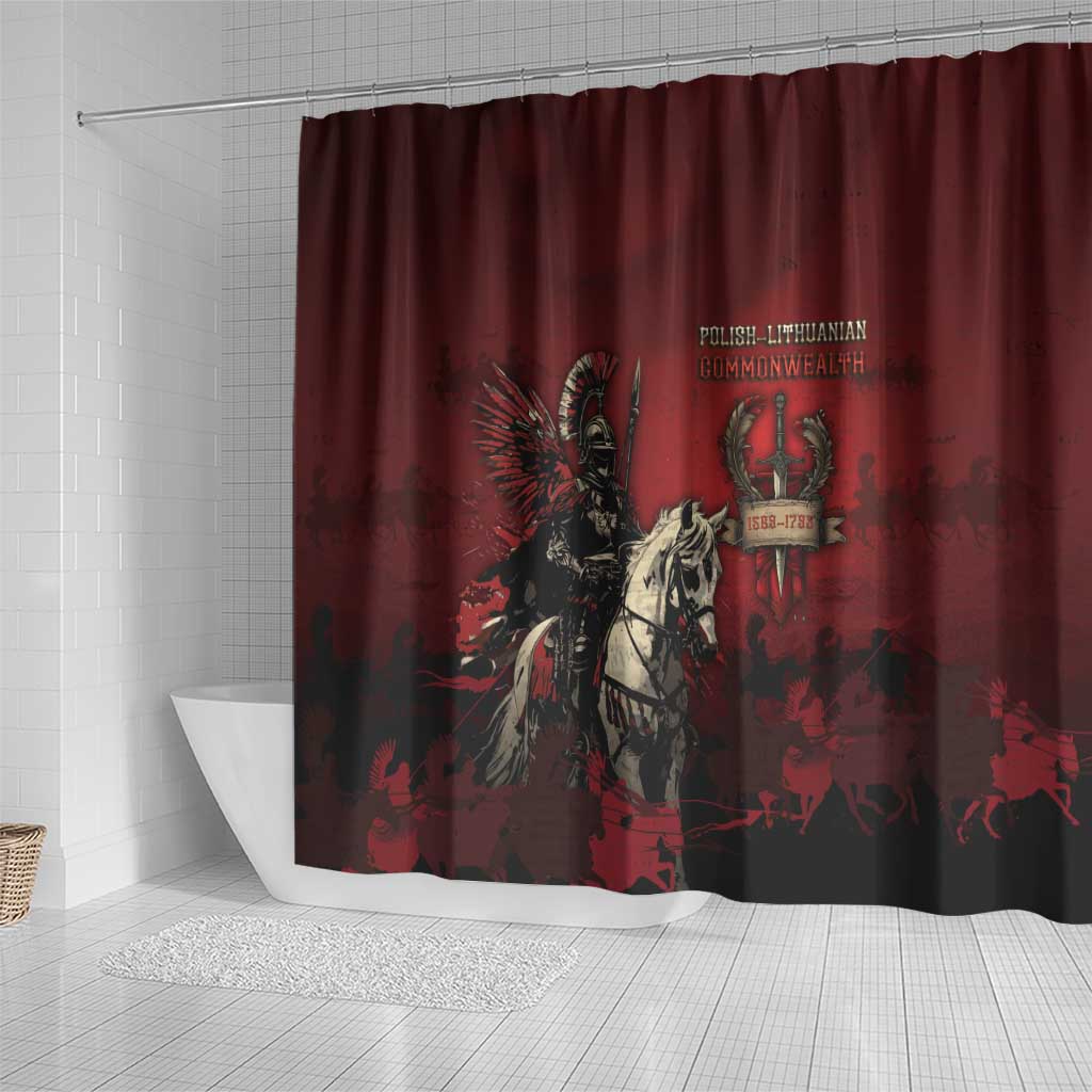 Polish Lithuanian Commonwealth Shower Curtain Winged Hussar Warrior Battle Of Vienna