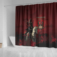 Polish Lithuanian Commonwealth Shower Curtain Winged Hussar Warrior Battle Of Vienna