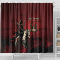 Polish Lithuanian Commonwealth Shower Curtain Winged Hussar Warrior Battle Of Vienna