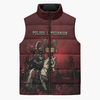 Polish Lithuanian Commonwealth Sleeveless Puffer Jacket Winged Hussar Warrior Battle Of Vienna