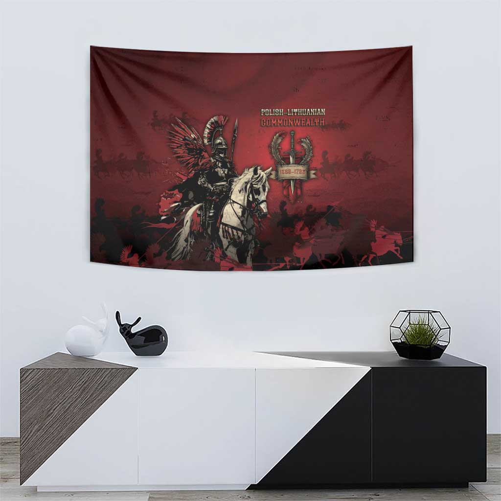 Polish Lithuanian Commonwealth Tapestry Winged Hussar Warrior Battle Of Vienna
