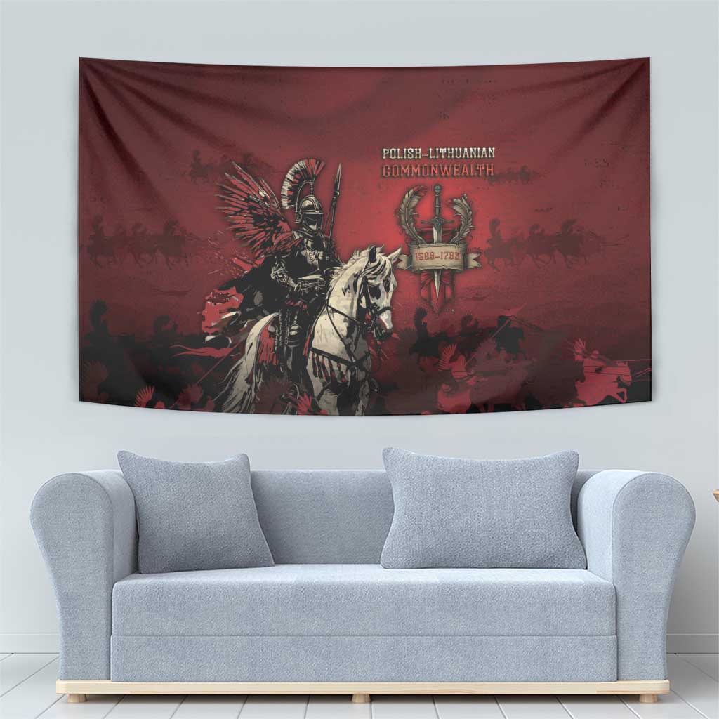 Polish Lithuanian Commonwealth Tapestry Winged Hussar Warrior Battle Of Vienna