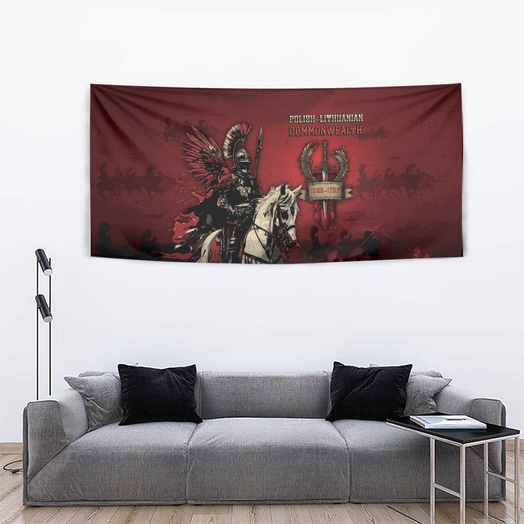 Polish Lithuanian Commonwealth Tapestry Winged Hussar Warrior Battle Of Vienna