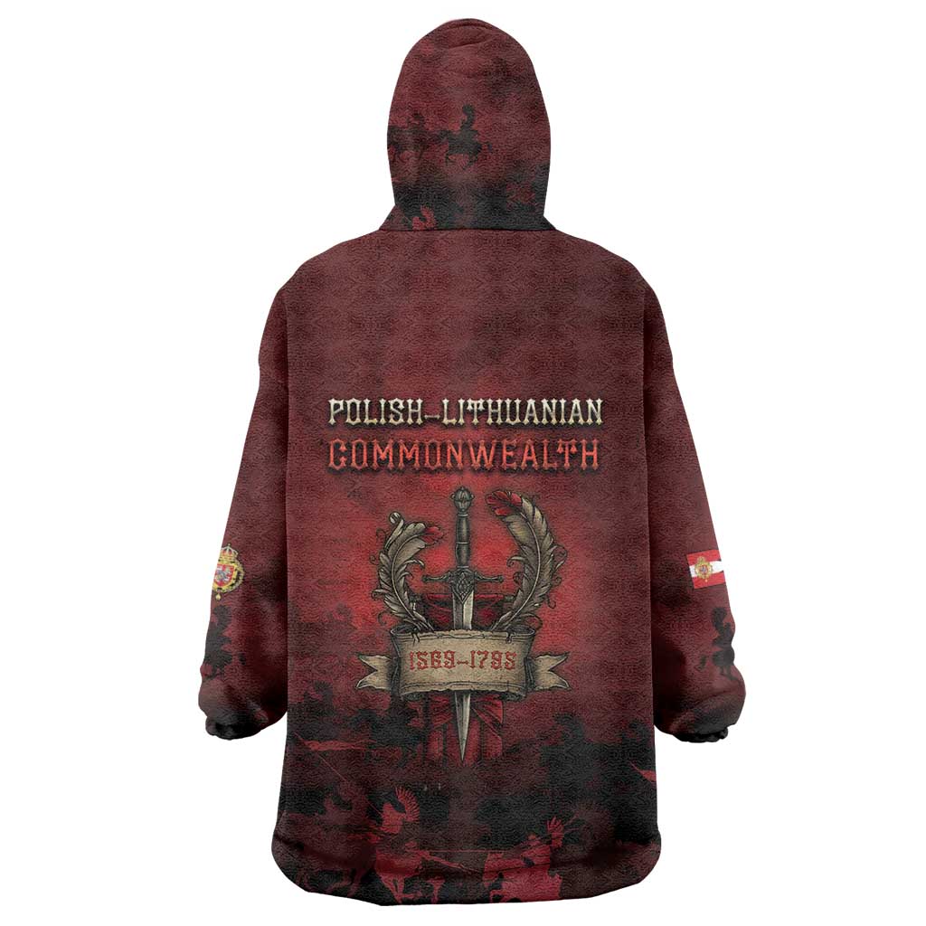 Polish Lithuanian Commonwealth Wearable Blanket Hoodie Winged Hussar Warrior Battle Of Vienna