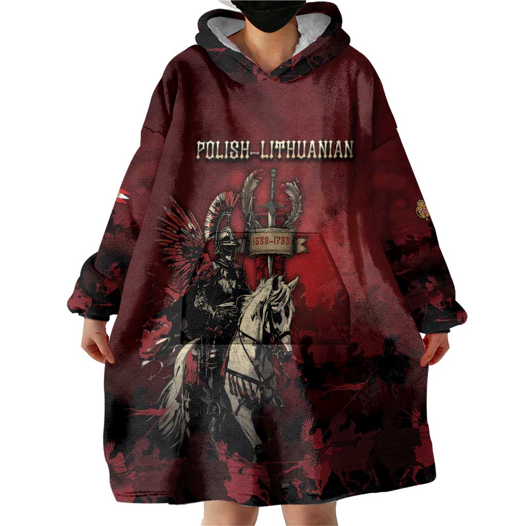 Polish Lithuanian Commonwealth Wearable Blanket Hoodie Winged Hussar Warrior Battle Of Vienna