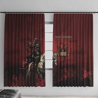 Polish Lithuanian Commonwealth Window Curtain Winged Hussar Warrior Battle Of Vienna