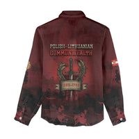 Polish Lithuanian Commonwealth Women Casual Shirt Winged Hussar Warrior Battle Of Vienna