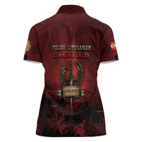 Polish Lithuanian Commonwealth Women Polo Shirt Winged Hussar Warrior Battle Of Vienna