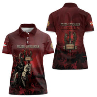 Polish Lithuanian Commonwealth Women Polo Shirt Winged Hussar Warrior Battle Of Vienna