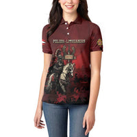 Polish Lithuanian Commonwealth Women Polo Shirt Winged Hussar Warrior Battle Of Vienna
