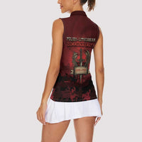 Polish Lithuanian Commonwealth Women Sleeveless Polo Shirt Winged Hussar Warrior Battle Of Vienna