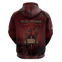 Polish Lithuanian Commonwealth Zip Hoodie Winged Hussar Warrior Battle Of Vienna